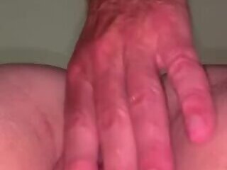 Hung daddy fucks ftm pussy close up doggy style